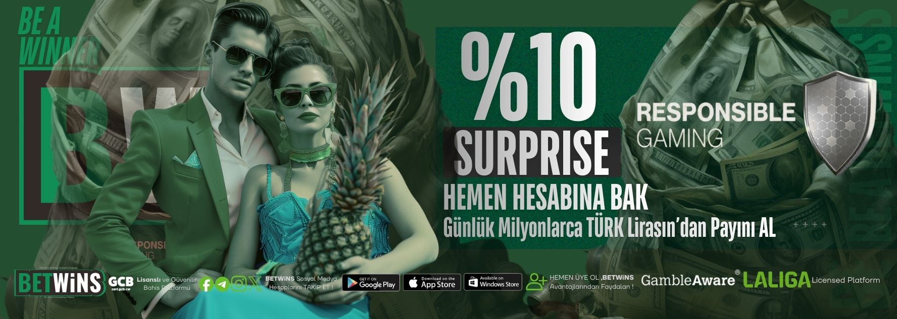BETWİNS SURPRISE %10 HER AN