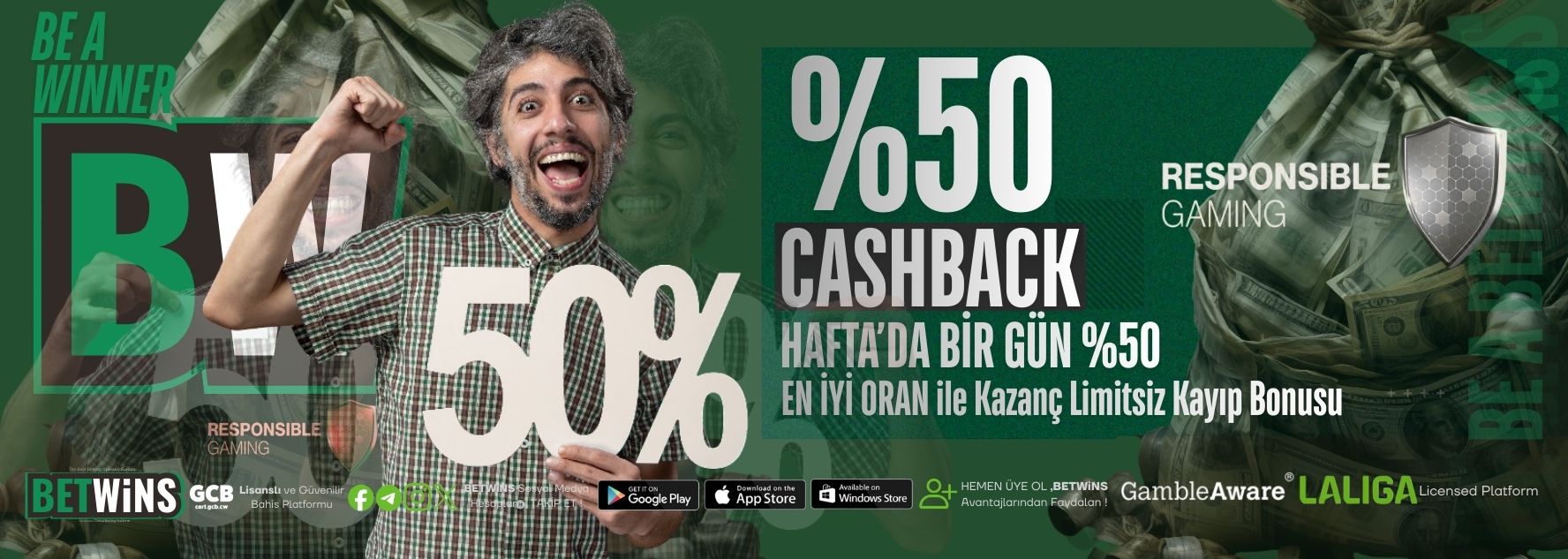 BETWİNS EXTRA %50  ÖZEL KAYIP BONUSU