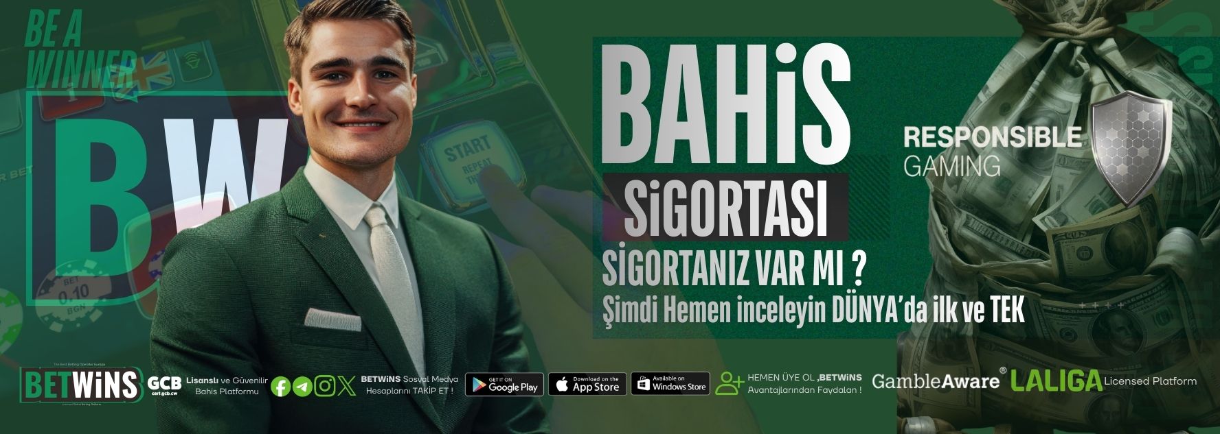 BETWİNS BAHİS KASKOSU DÜNYA'DA İLK VE TEK BETWİNS'TE