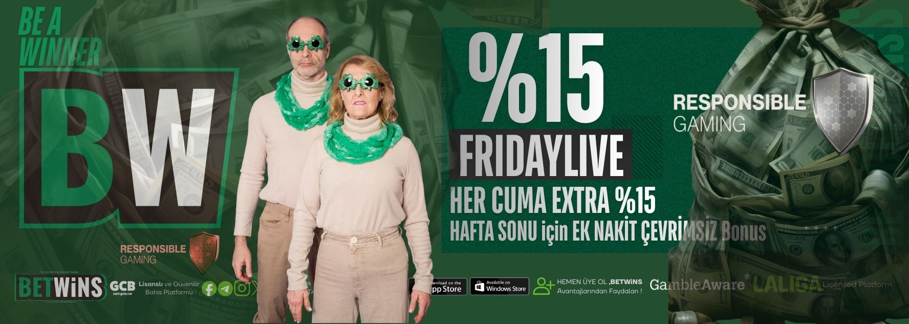 BETWİNS FRIDAY %15 CANLI CASİNO