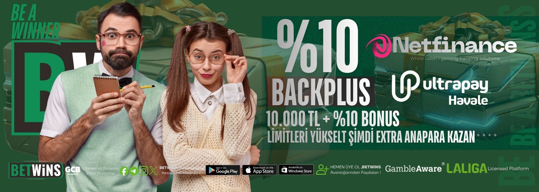 BETWİNS BACKPLUS %10 ÇEVRİMSİZ